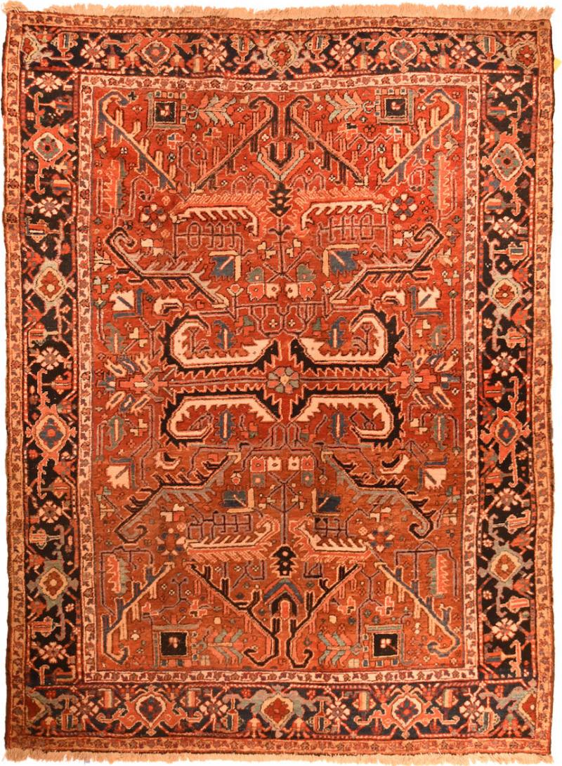 Antique Heriz Rug 6 8 x 9 0 