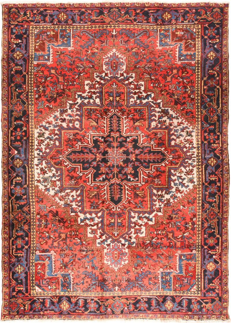 Antique Heriz Rug 7 9 x 10 11 