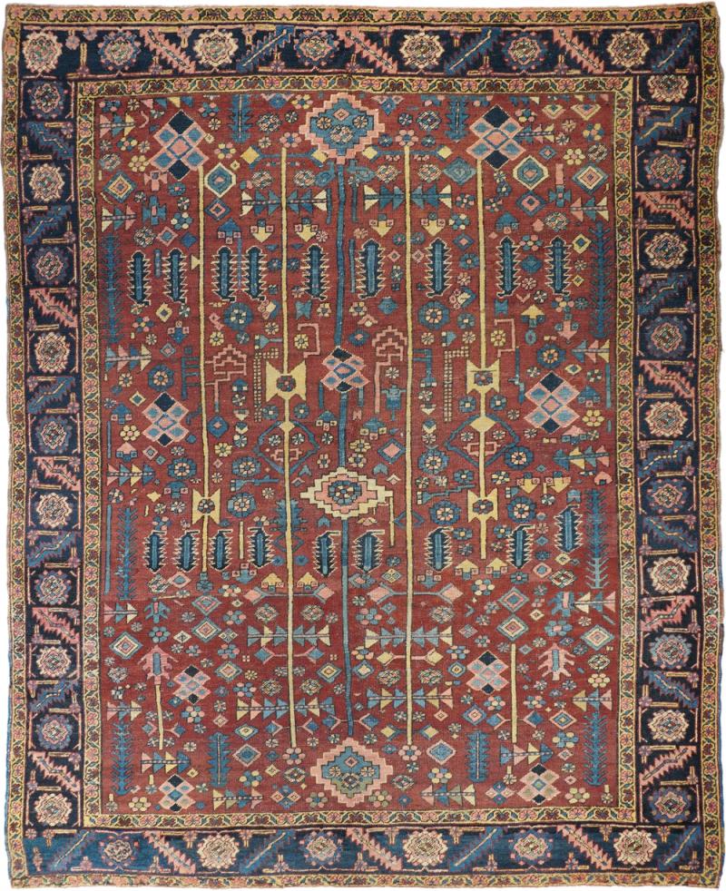 Antique Heriz Rug 9 1 x 11 2 