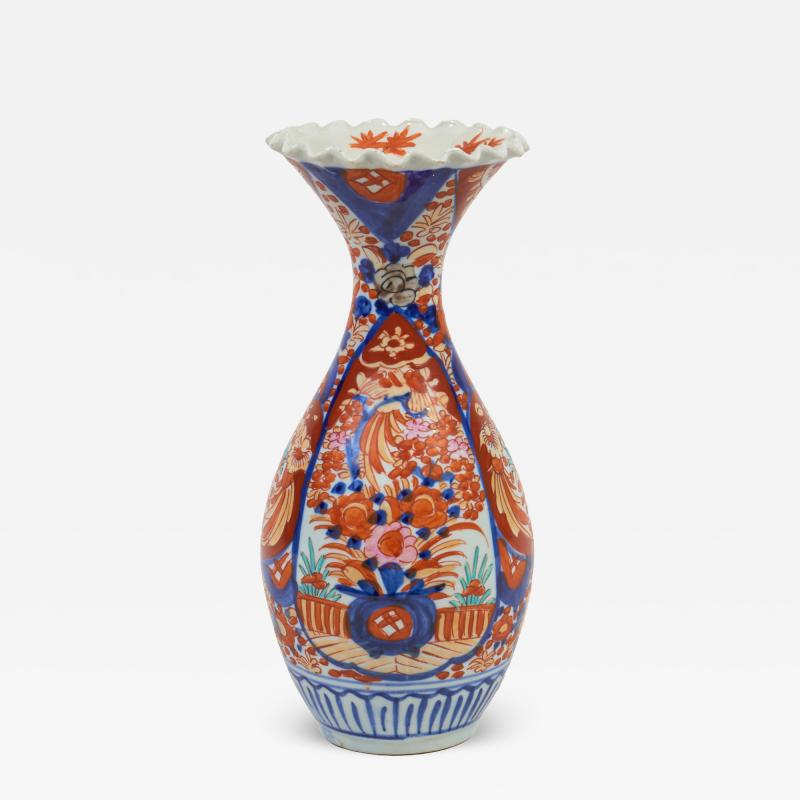 Antique Imari Baluster Shaped Vase