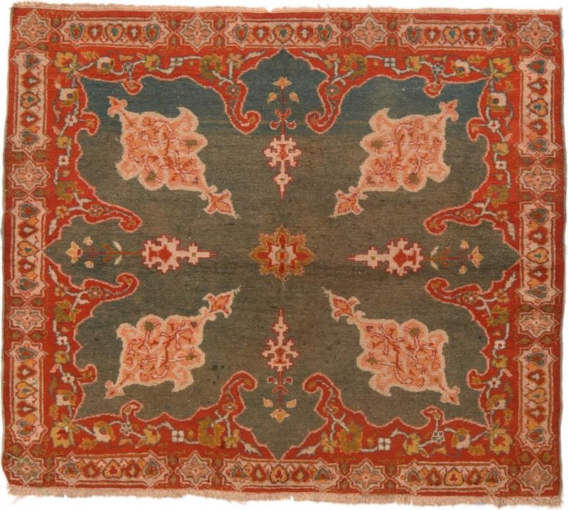 Antique Indian Agra Rug 3 8 x 4 4 circa 1890