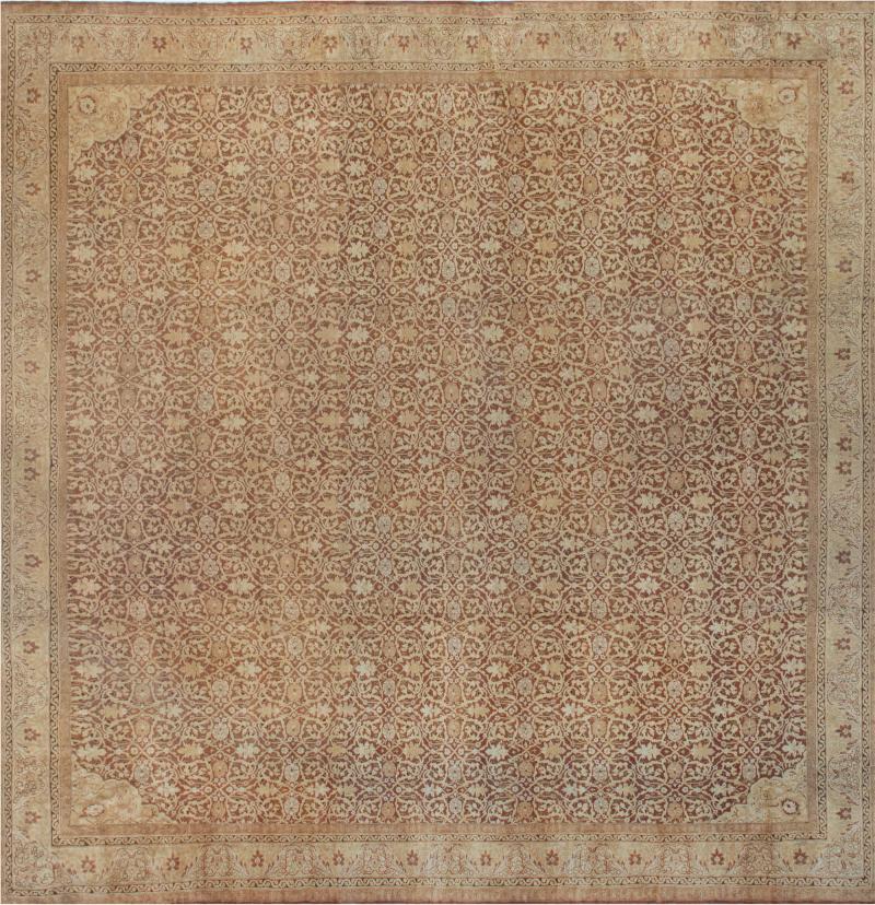 Antique Indian Amritsar Handmade Wool Rug