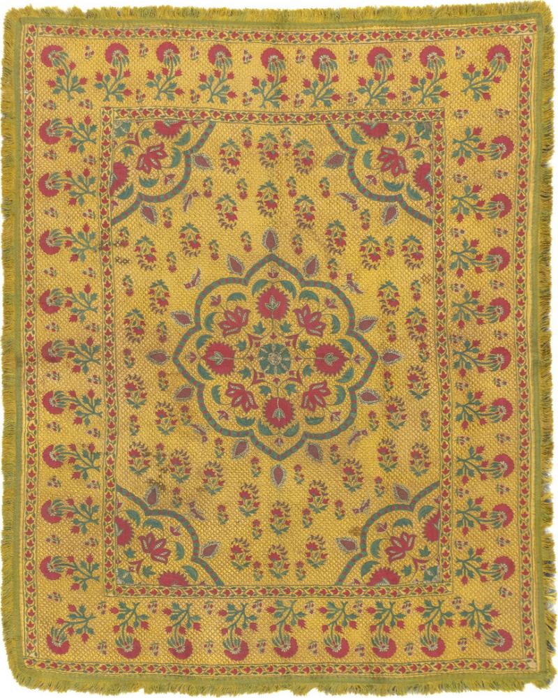 Antique Indian Mogul Rug 2 11 x 3 8 