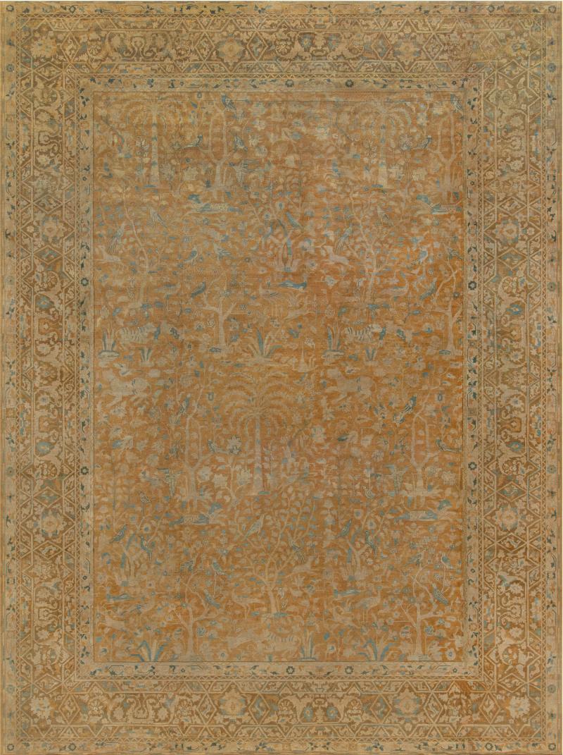 Antique Indian Rug Size Adjusted 