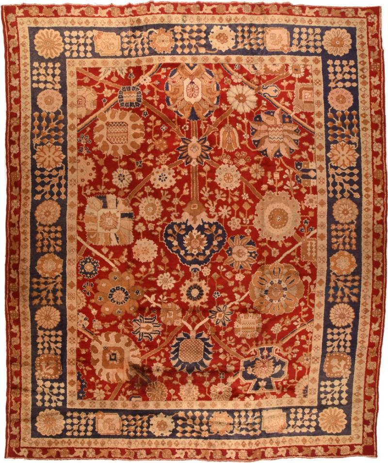 Antique Irish Donegal Rug 13 6 x 16 6 