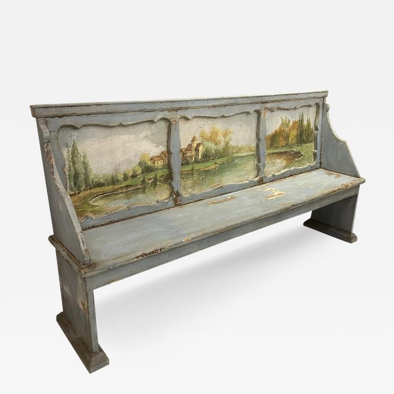 Antique Italian Painted Bench