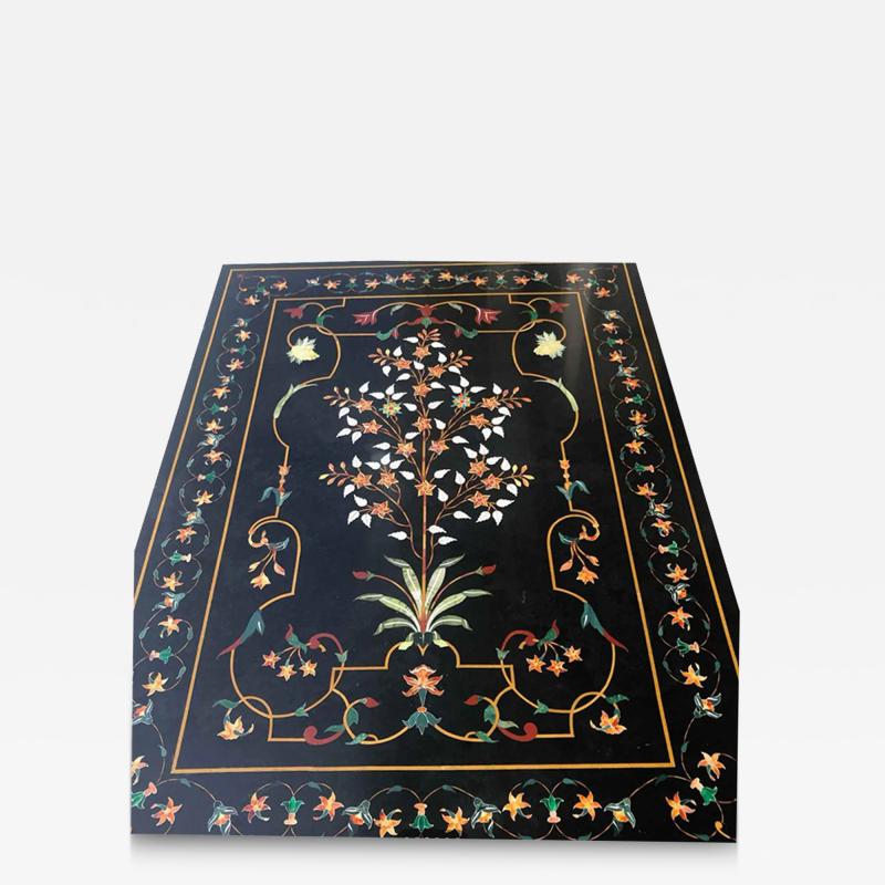 Antique Italian Pietra Dura Inlaid Marble Table Top