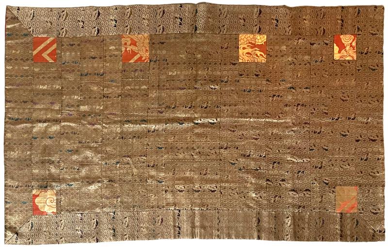 Antique Japanese Brocade Kesa Monks Robe Meiji Period