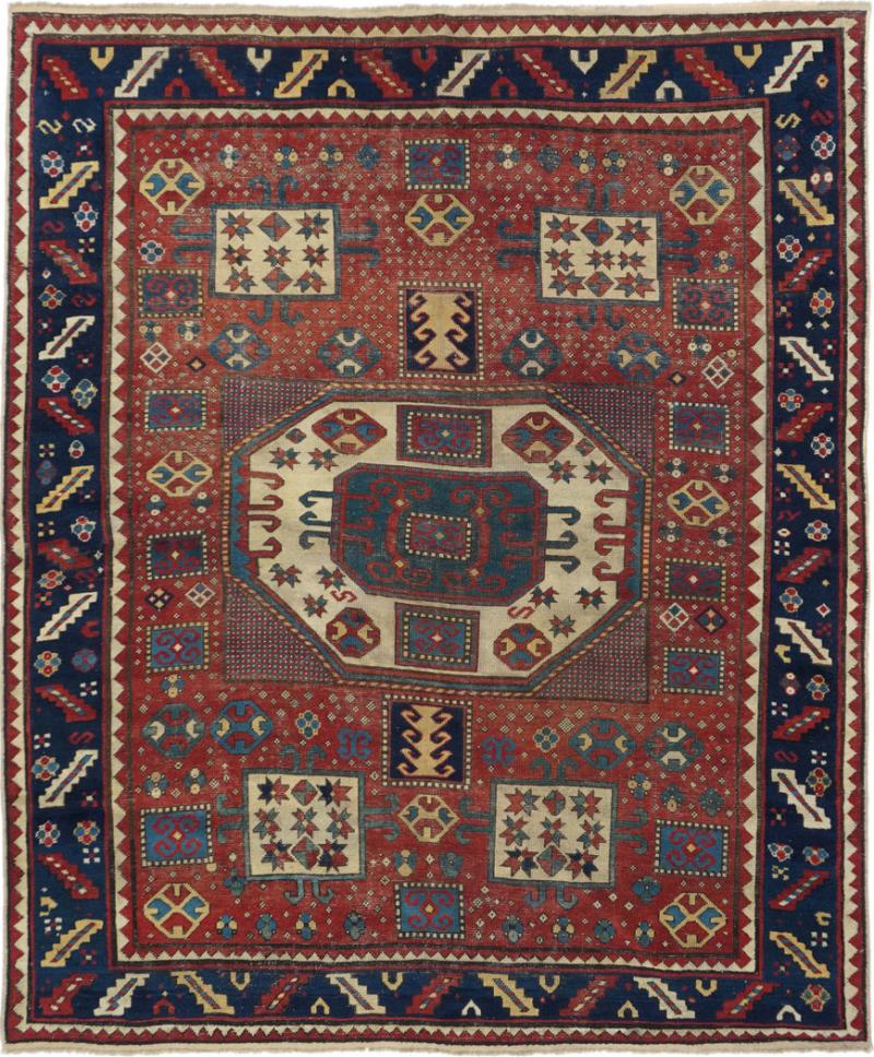 Antique Karabagh Kazak Rug 57 x 68
