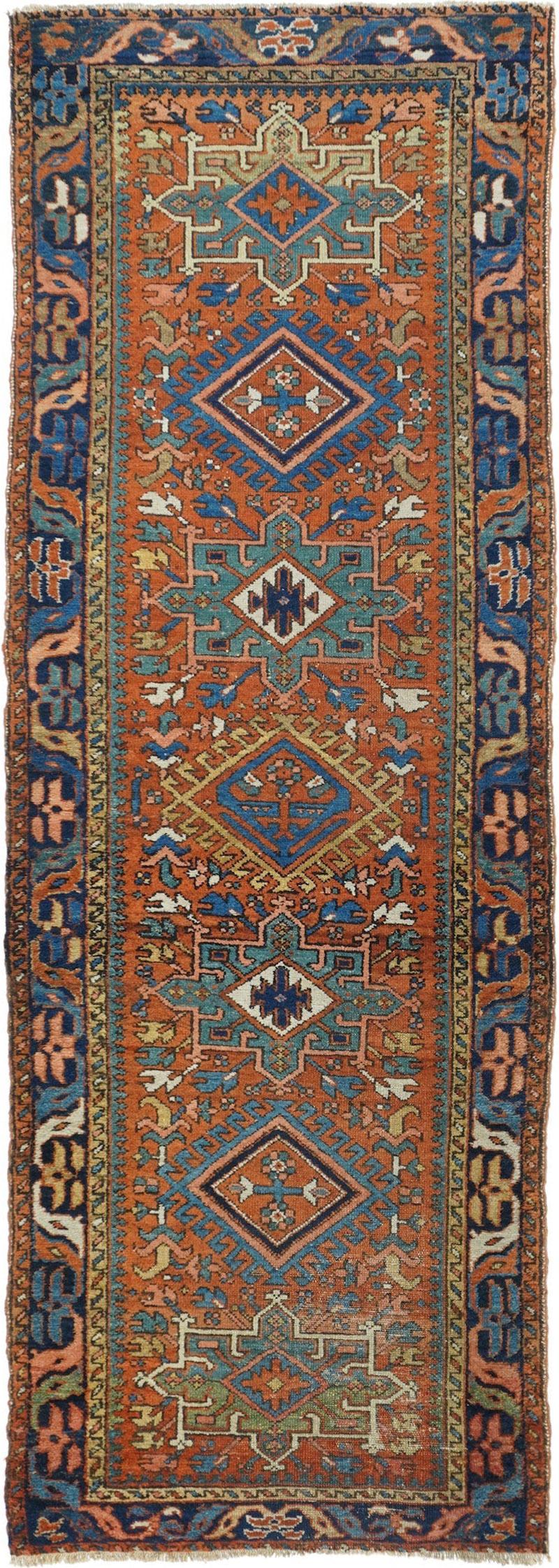 Antique Karajeh Rug 3 1 x 8 11 