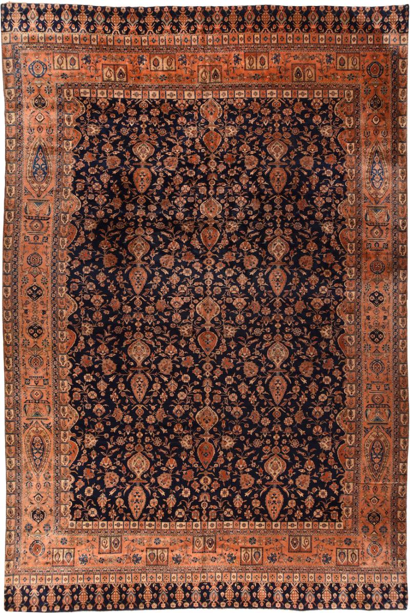 Antique Kashan Rug 11 5 x 17 8 