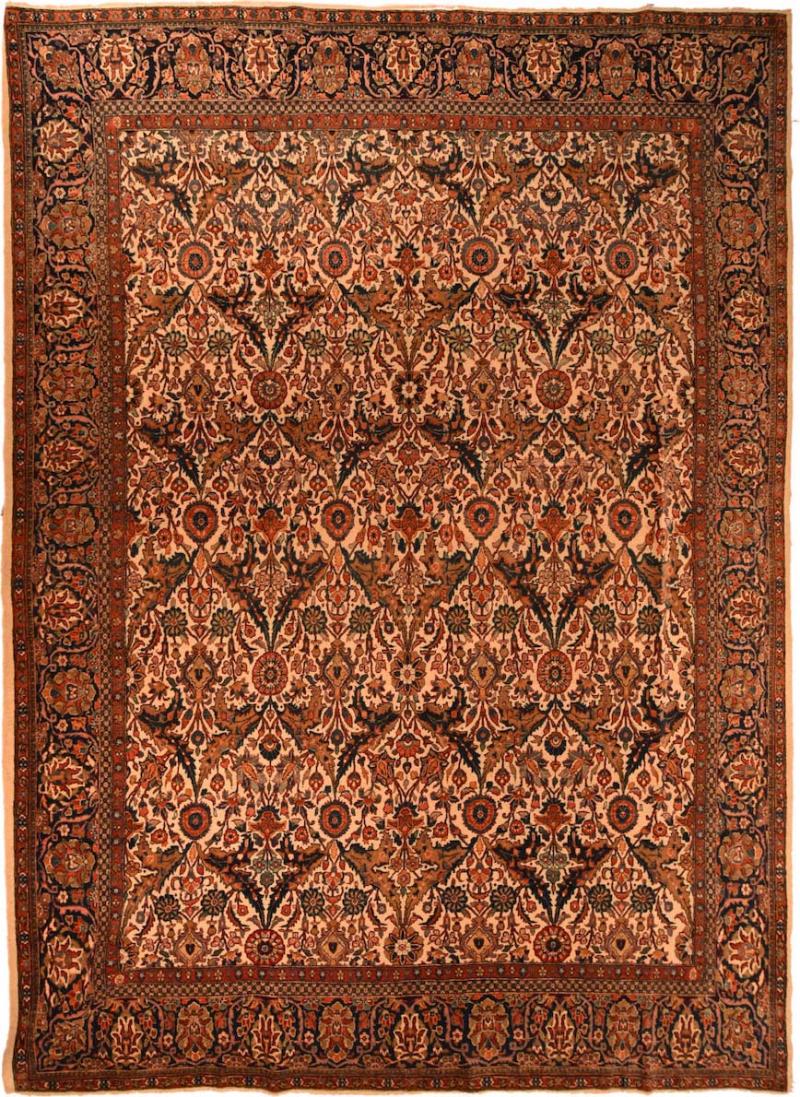 Antique Kashan Rug 76 x 102