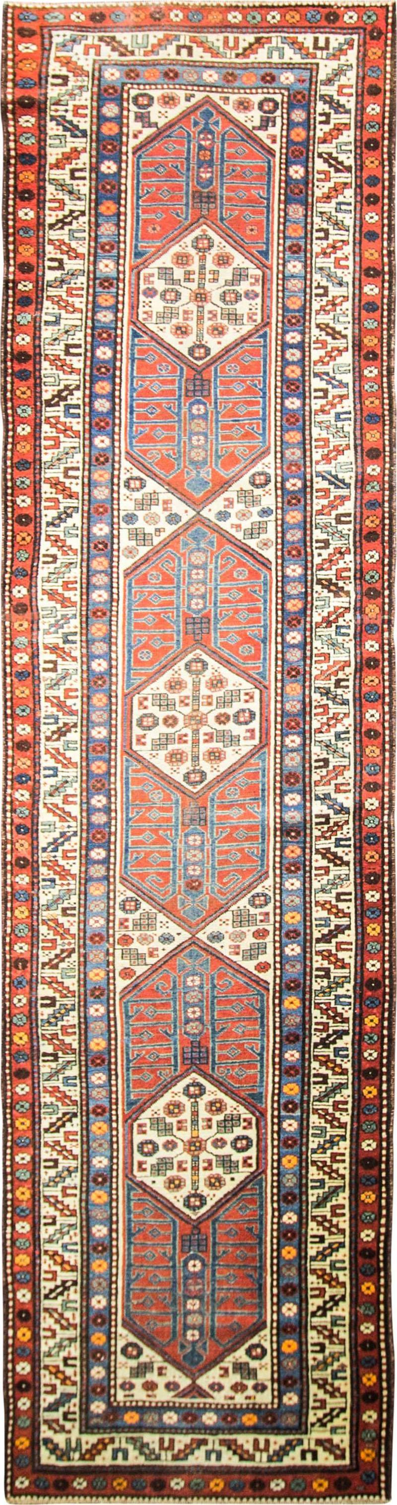 Antique Kazak Kurdish Runner 36 x 134 