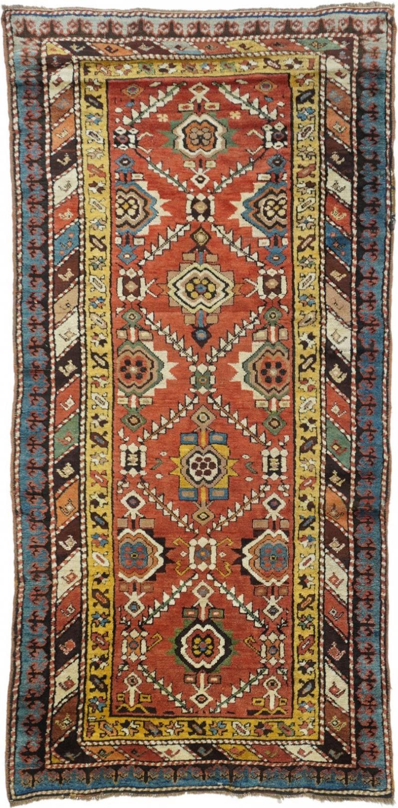 Antique Kazak Rug 3 8 x 8 1 