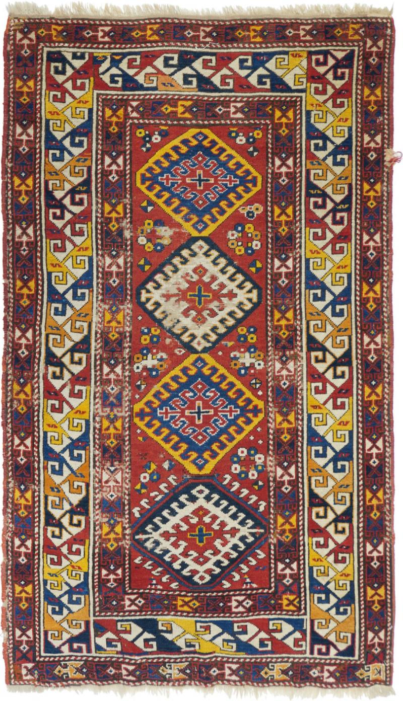 Antique Kazak Rug 37 x 510