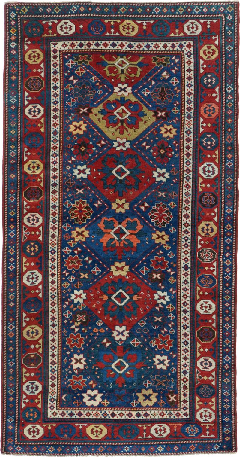 Antique Kazak Rug 4 2 x 8 0 