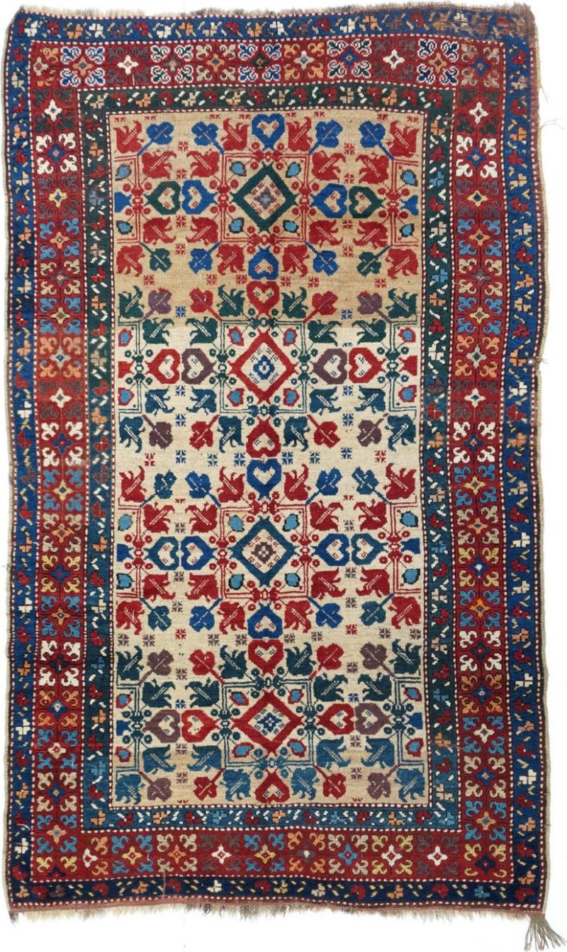 Antique Kazak Rug 4 4 x 7 7 