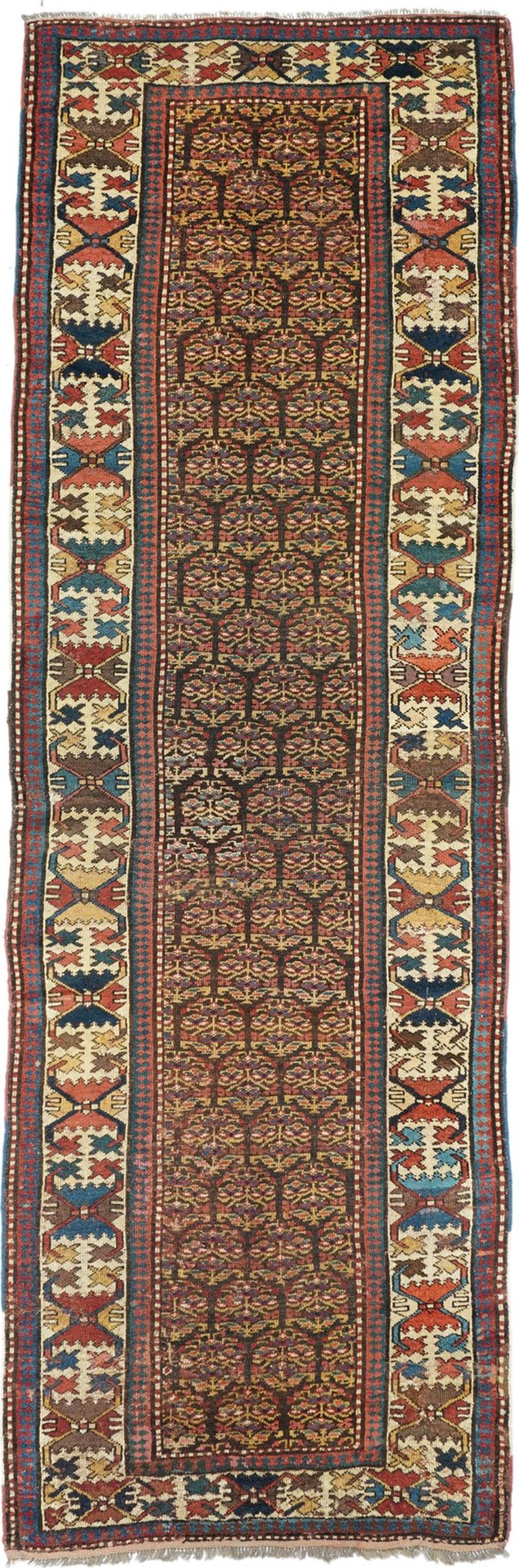 Antique Kazak Runner 3 6 x 10 9 