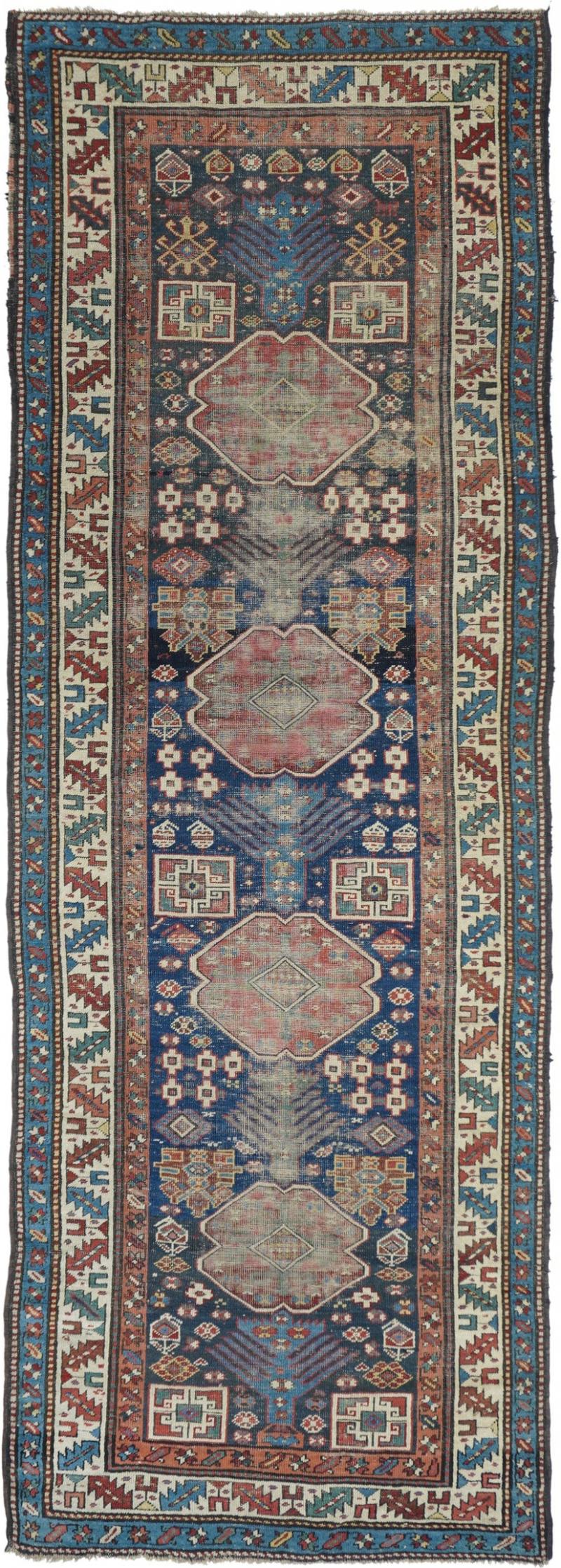 Antique Kazak Runner 3 6 x 10 9 