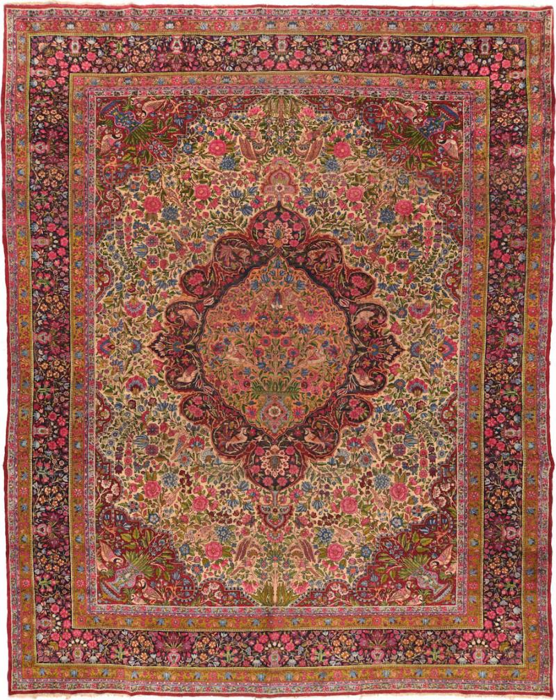 Antique Kerman Rug 10 0 x 13 4 