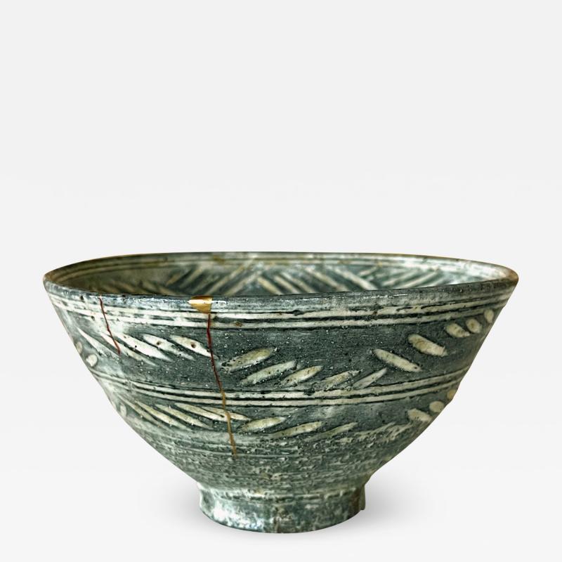Antique Korean Mishma Tea Bowl Chawan Joseon Dynasty