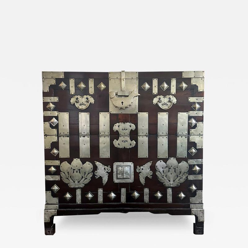 Antique Korean Wedding Bandaji Chest Joseon Dynasty