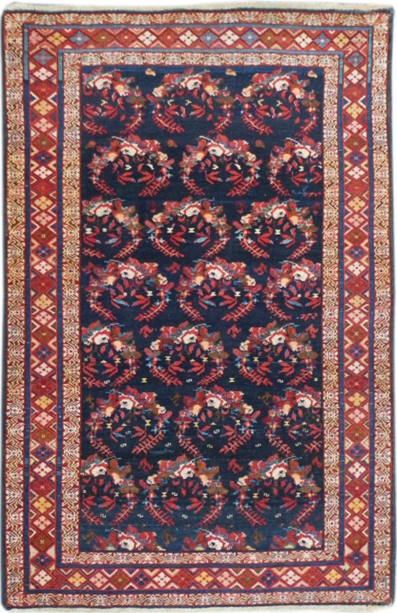 Antique Kuba Rug 3 2 x 4 9 