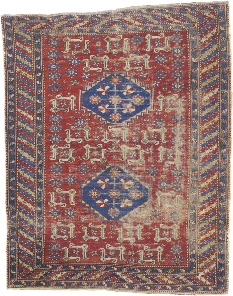 Antique Kuba Shirvan Rug 5 1 x 6 8 