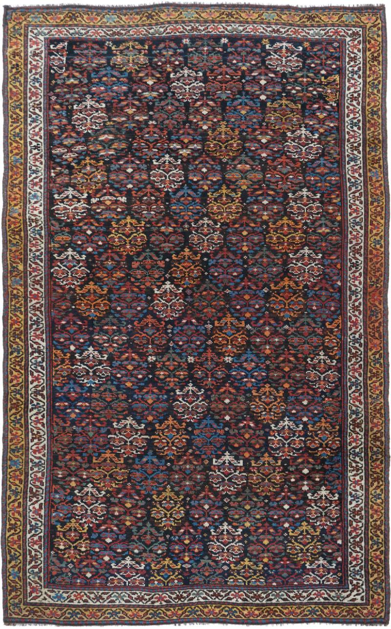 Antique Kurdish Rug 4 7 x 7 6 