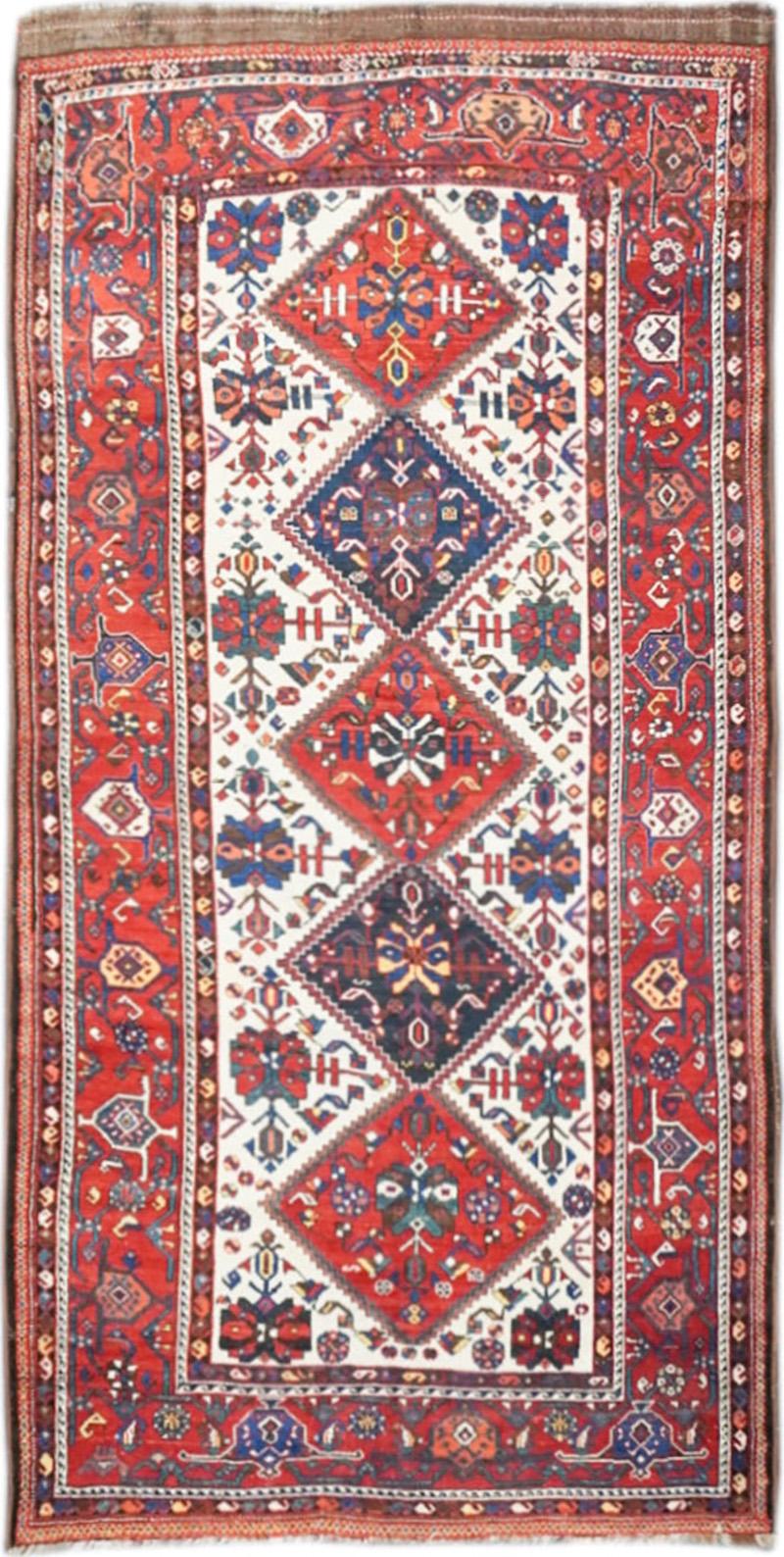 Antique Kurdish Rug 57 x 1010