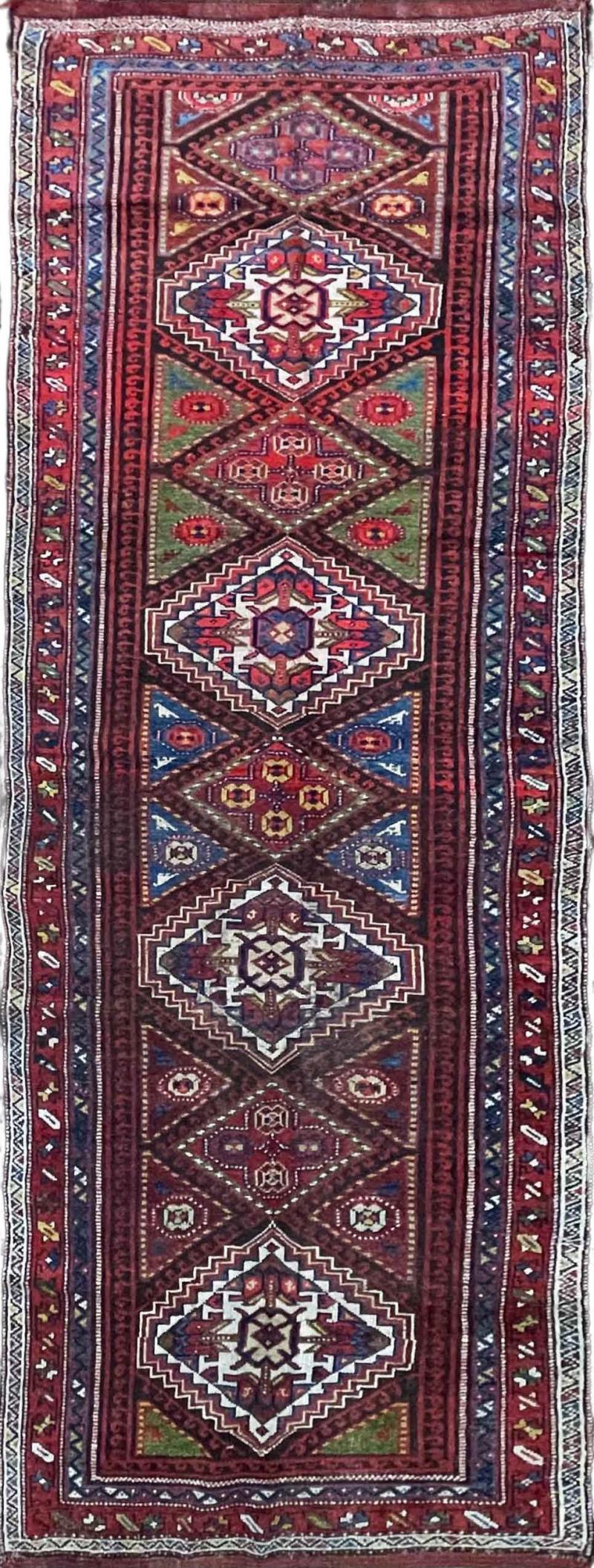 Antique Kurdish Runner c 1900