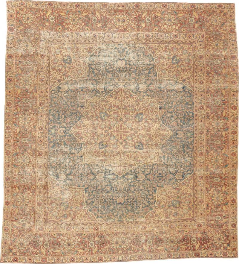Antique Lavar Kerman Rug 7 0 x 7 8 