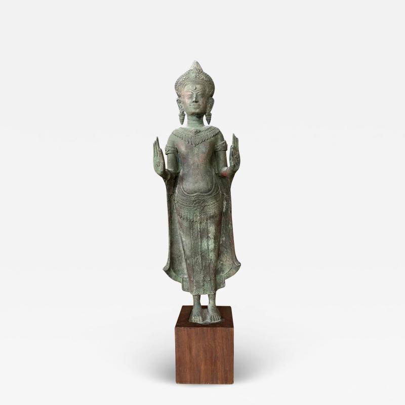 Antique Lopburi Buddha Statue from Thailand