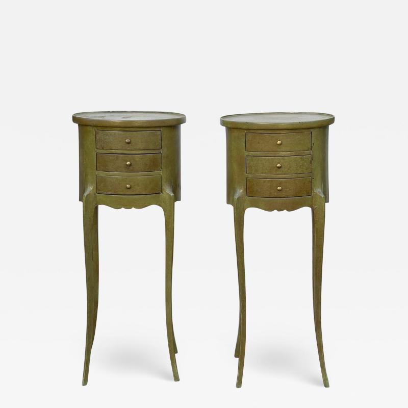 Antique Louis XVI Style Petit Nightstand End Tables a Pair