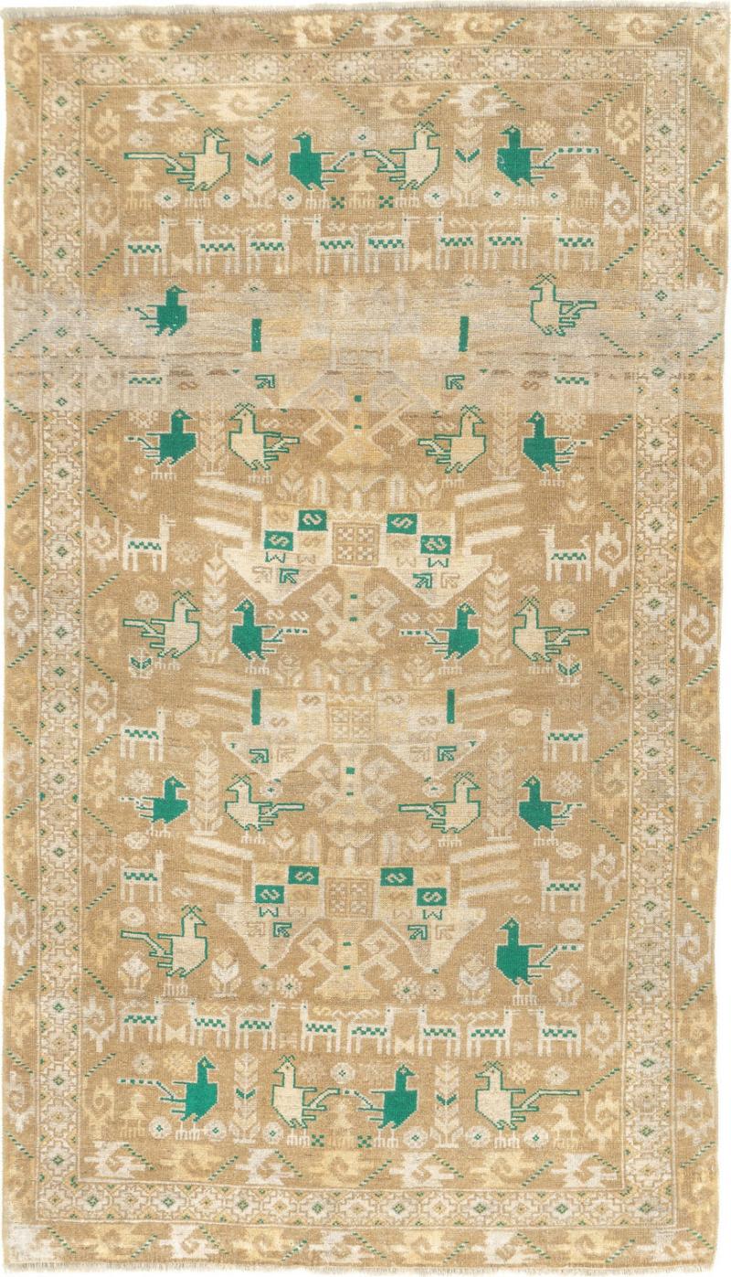 Antique Malayer Rug 3 5 x 6 1 