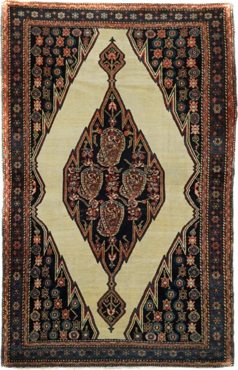 Antique Malayer Rug 4 4 x 6 10 
