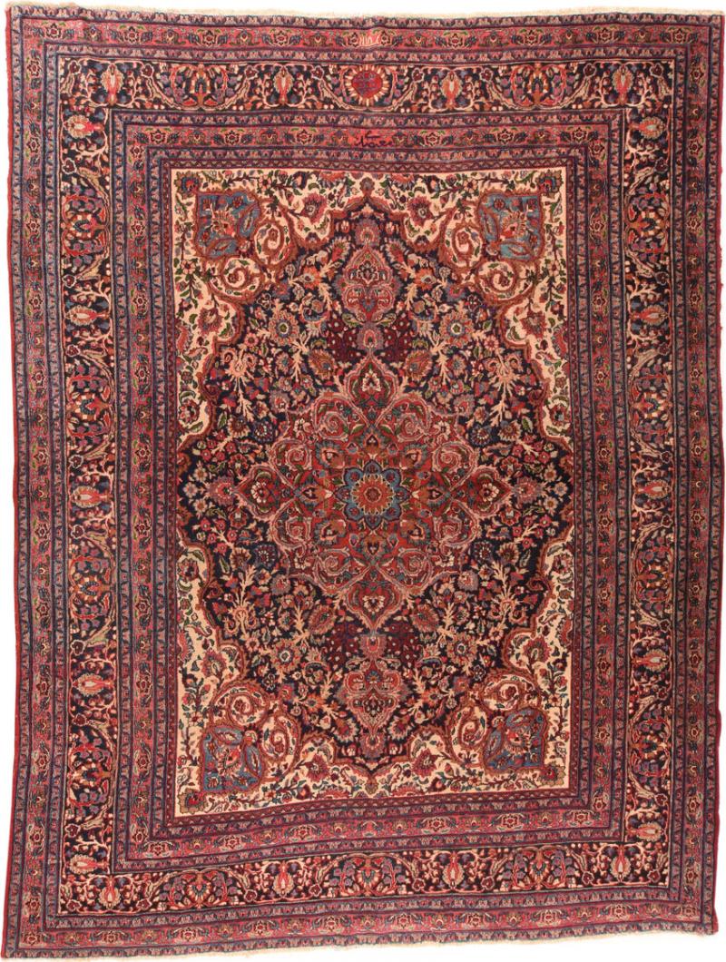 Antique Mashad Rug 8 7 x 11 3 