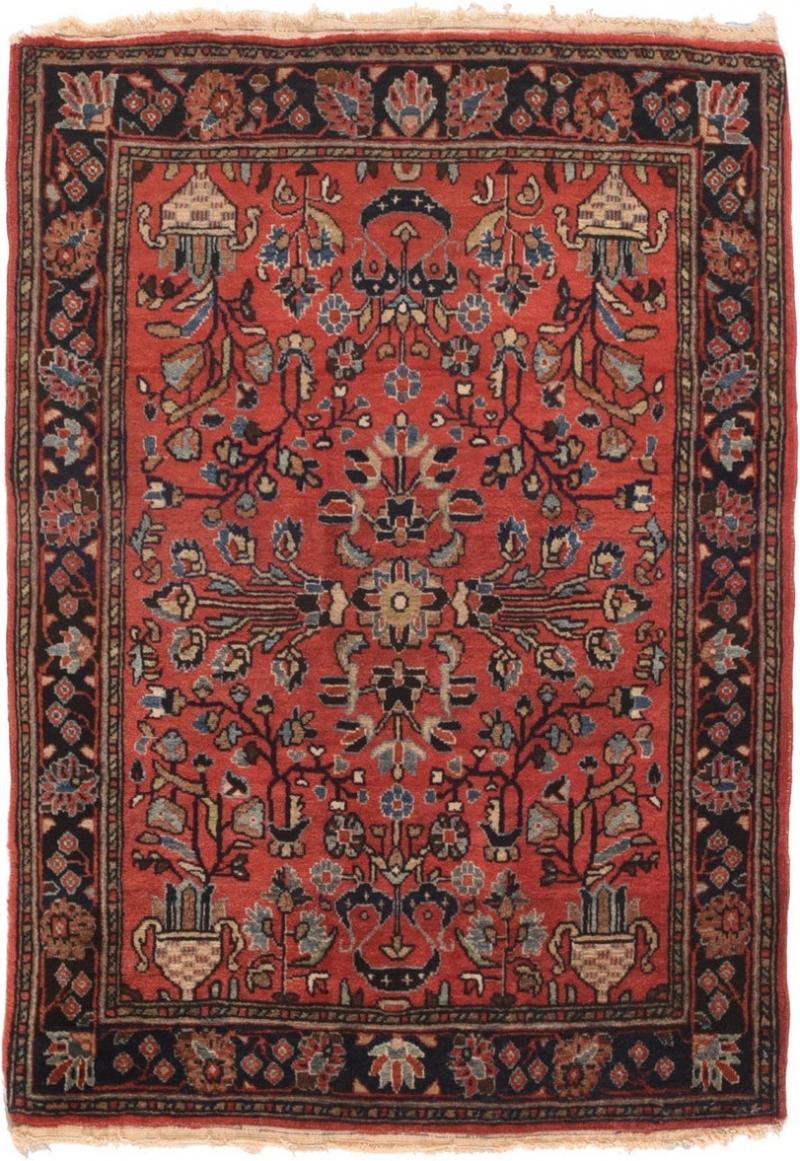 Antique Mohajeran Sarouk Rug 20 x 30 