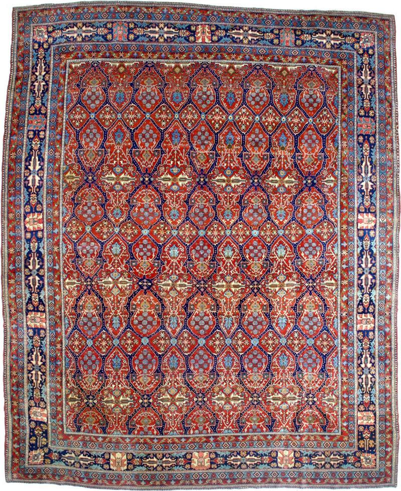 Antique Mohtasham Rug 10 5 x 13 1 