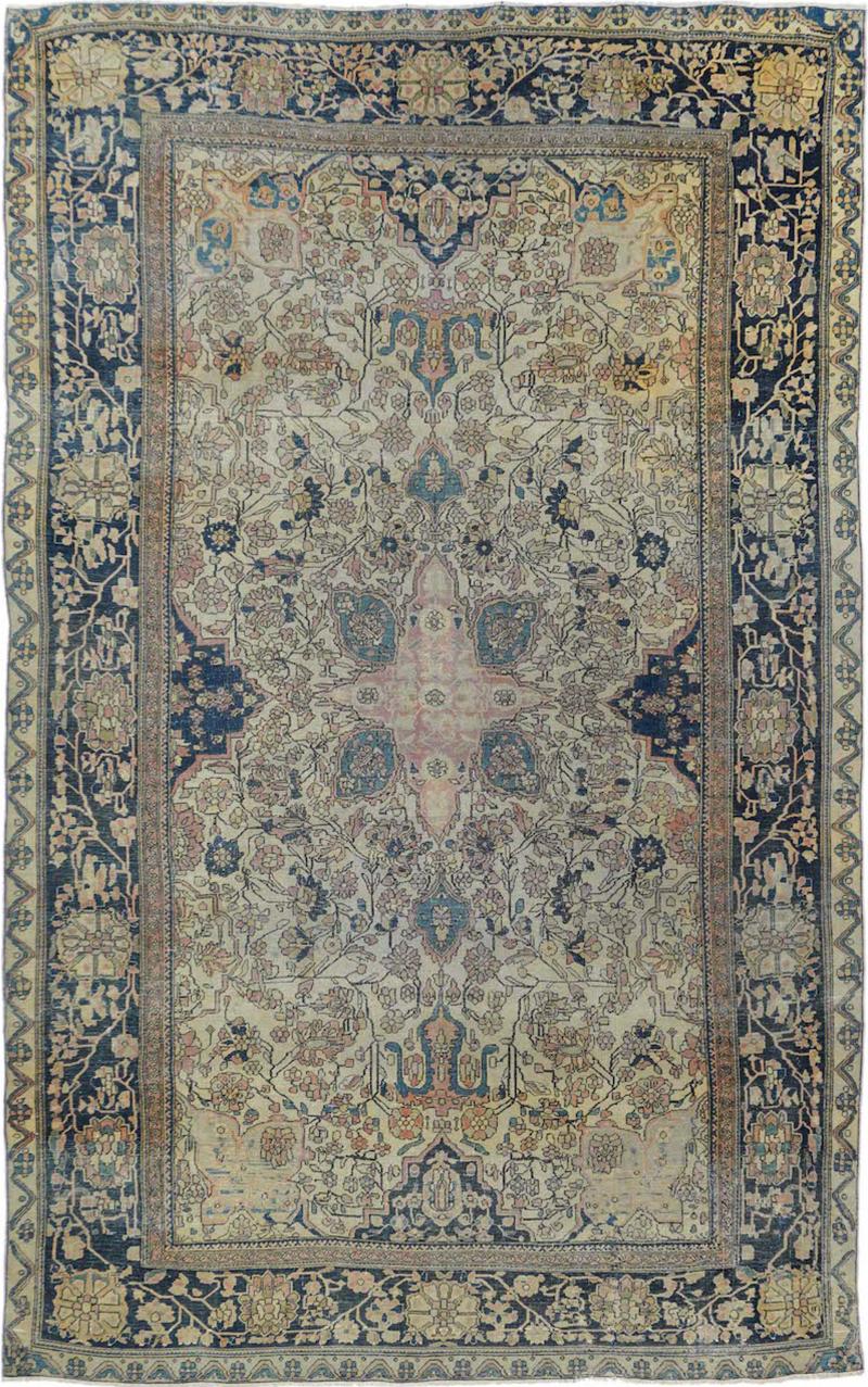 Antique Mohtasham Rug 4 2 x 6 9 
