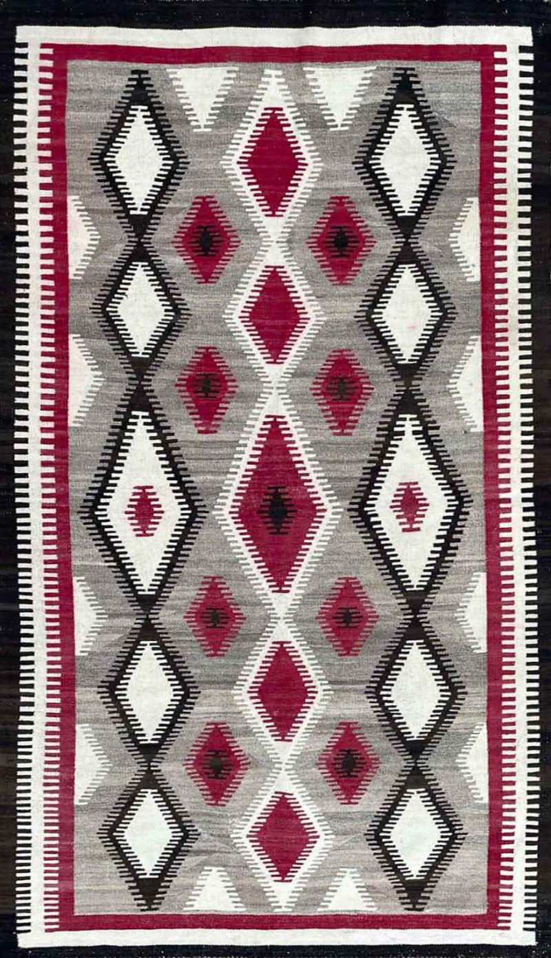Antique Navajo Rug Dimond Design