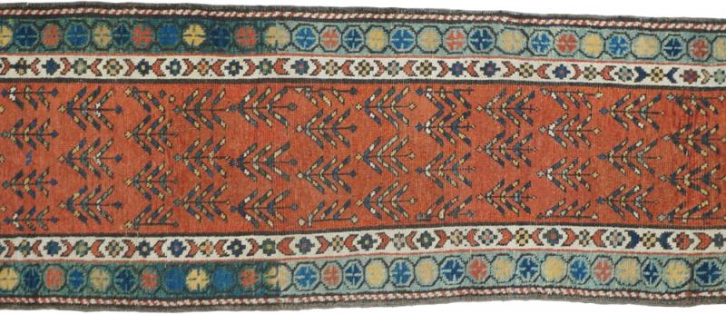 Antique North West Persian Long Rug 2 4 x 8 4 