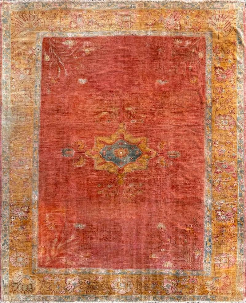 Antique Oushak Carpet Most decorative