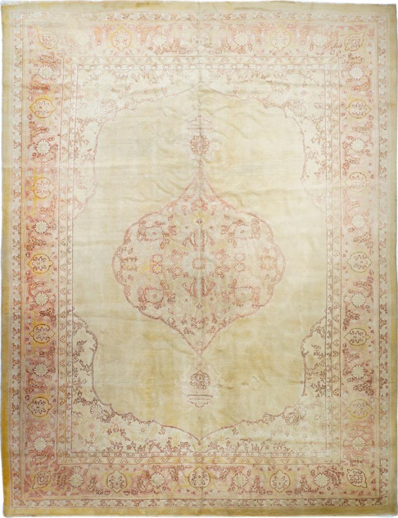 Antique Oushak Rug 10 5 x 13 8 