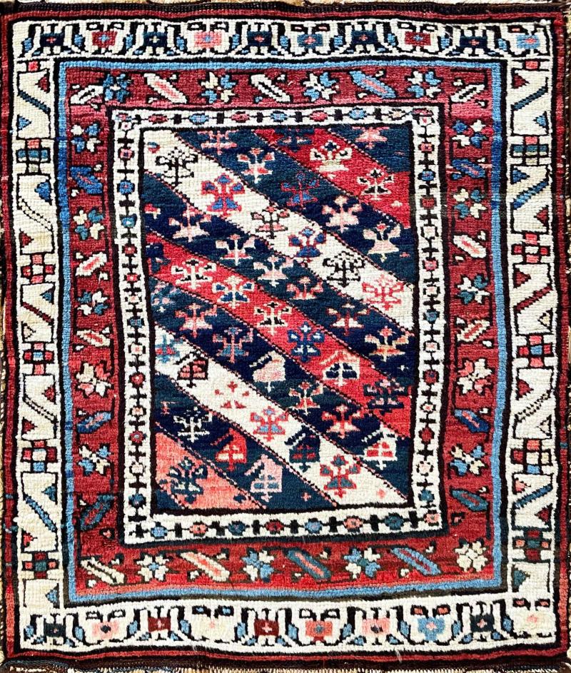 Antique Oushak Yastik Anatolian Rug Unusual