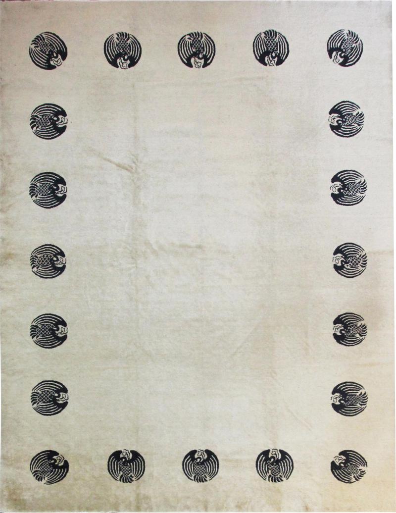 Antique Peking Chinese Art Deco Carpet