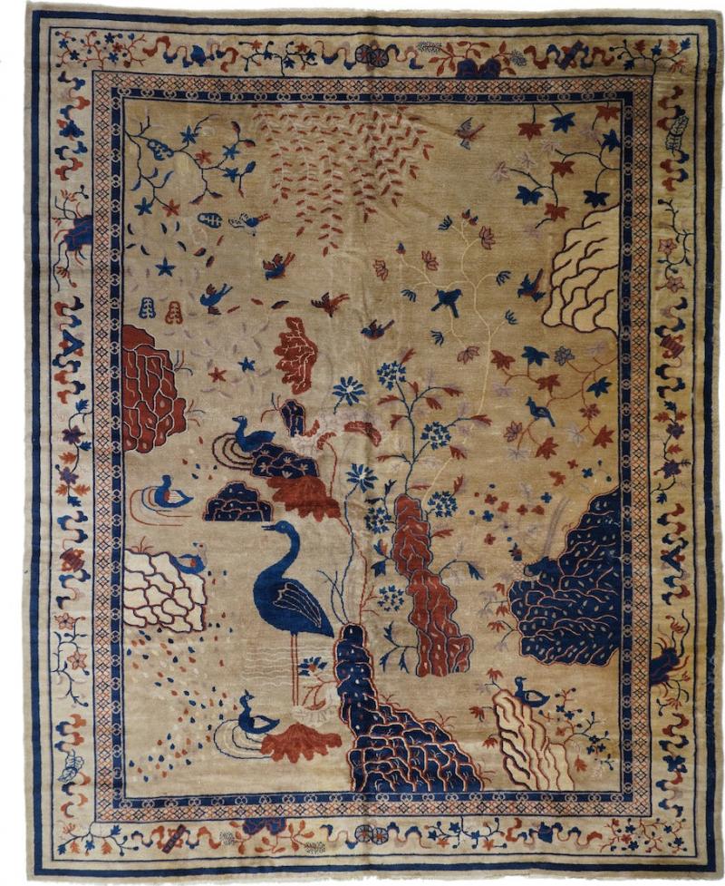 Antique Peking Rug 9 2 x 11 5 