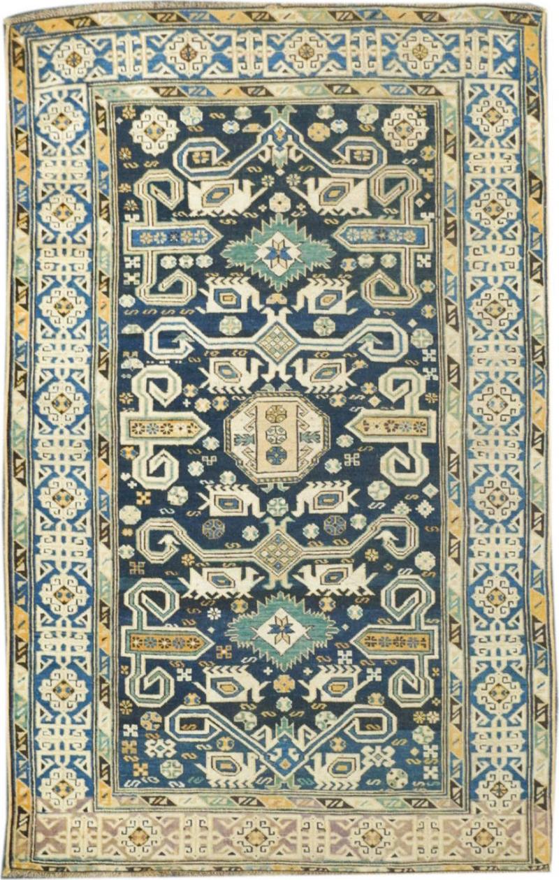 Antique Perpedil Rug 3 11 x 6 3 