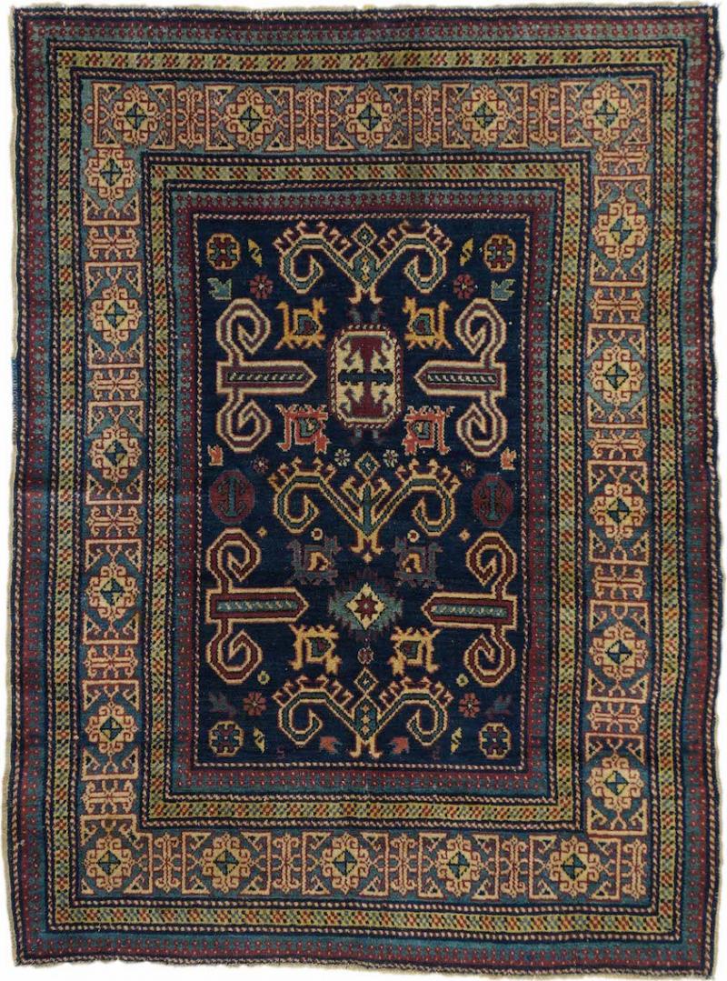 Antique Perpedil Rug 3 2 x 4 3 