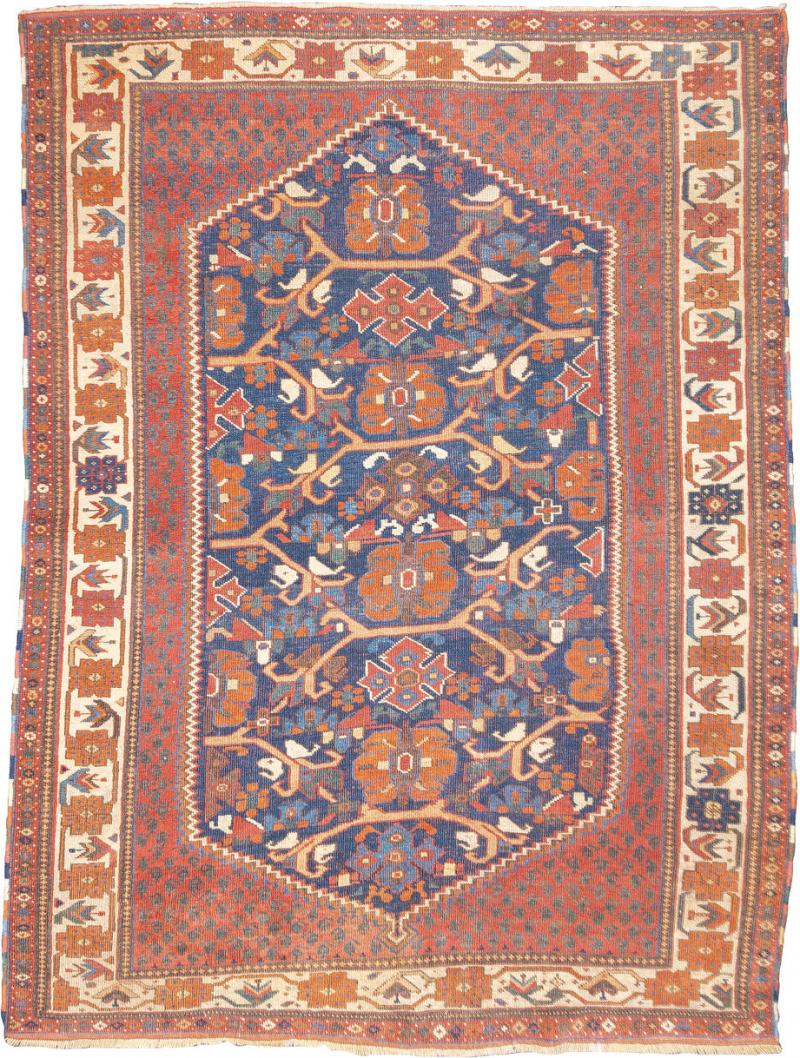 Antique Persian Afshar Rug 4 1 x 5 6 